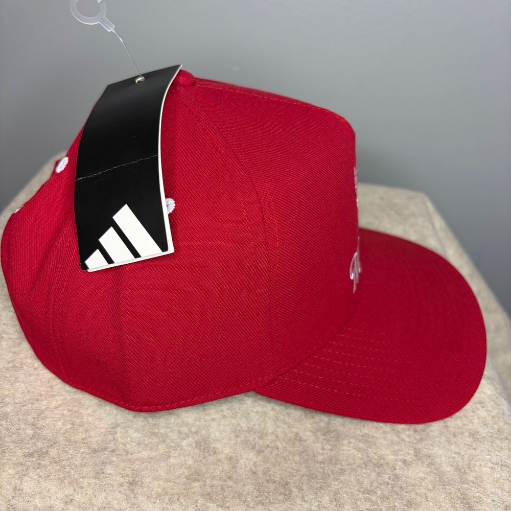 Adidas NC State Wolfpack Hat Red Strat A-Frame Snapback Tuffy KB2446-165 OSFM - Picture 5 of 8